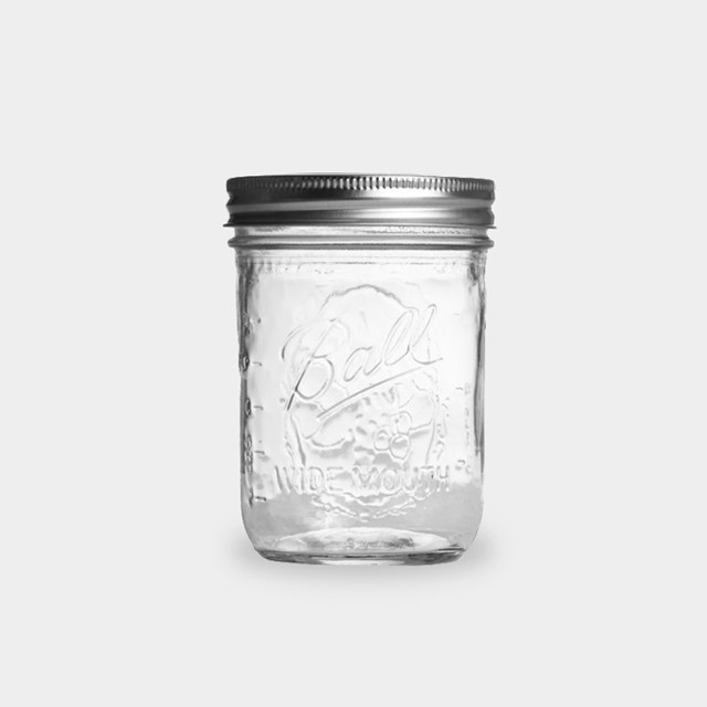 Ball梅森罐Mason Jar 百年經典密封罐｜16oz寬口瓶 （適用飲品500ml）原廠正品 搭配果乾有折扣
