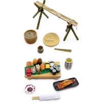 食玩 盒玩 二手 re-ment Rement 滿喫和食處 日式料理 壽司 絕版 和食處 蕎麥麵 火鍋  1號 10號