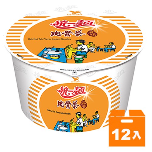 統一麵 肉骨茶風味 93g (12碗入)/箱【康鄰超市】