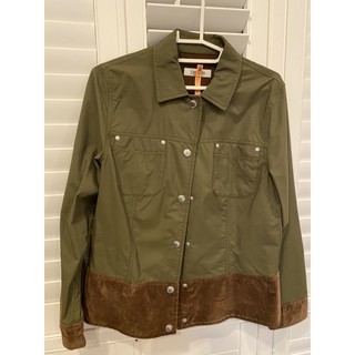 德國品牌Gardeur 軍綠咖啡色絨布外套 Size:38