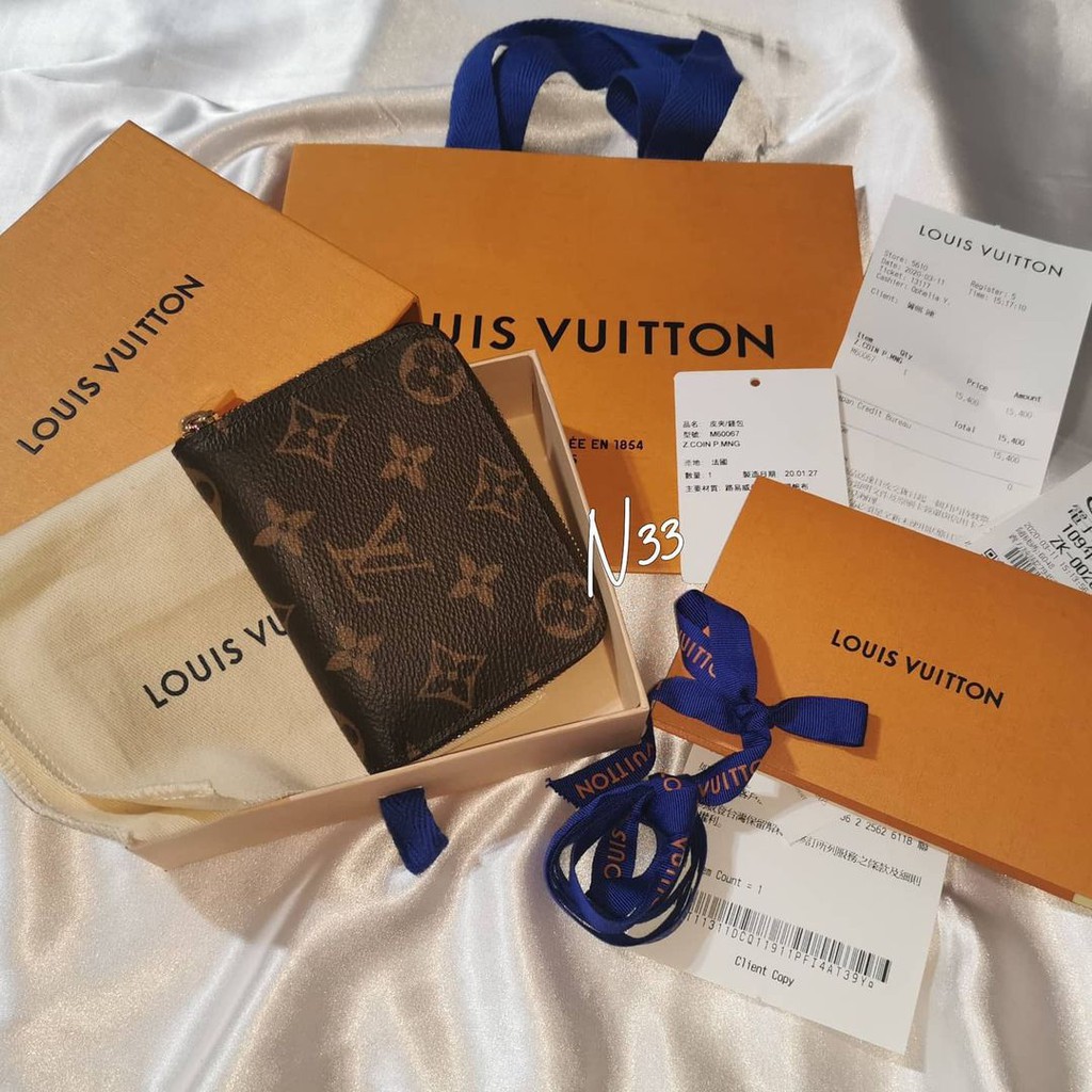 ❌﻿﻿SOLD OUT❌9成新全配美品 Louis Vuitton Monogram 拉鏈零錢包﻿ M60067﻿ LV