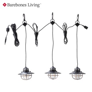 【綠樹蛙戶外】 Barebones 三燈串連垂吊營燈Edison String Lights LIV-265 #復古營燈