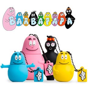 【全新】 法國繪本Barbapapa泡泡先生 日本購買 造型USB 8GB 造型隨身碟 藍色