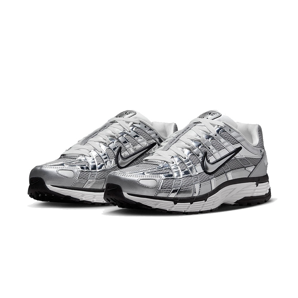 NIKE 男女P-6000 Metallic Silver鈦金屬銀流行休閒經典復古鞋CN0149001 廠商直送