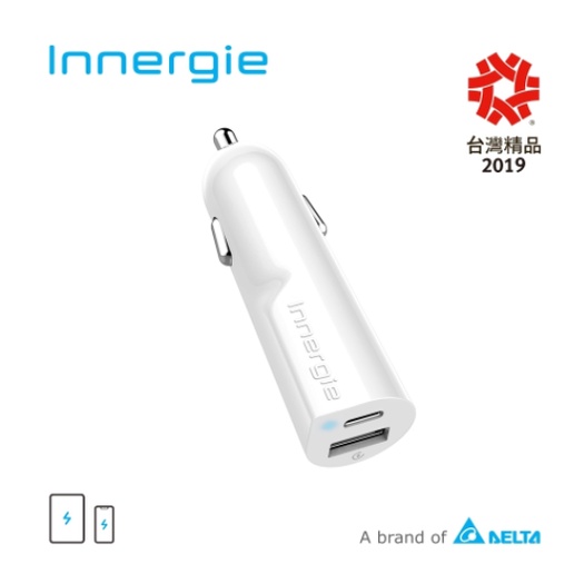 ❤️現貨馬上出 台達電 Innergie 30D 30瓦雙孔 USB-C 智能快充 極速車充 適用iPhone 14