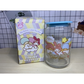 ❤️美樂蒂&雙子星 浮雕玻璃杯 限定造型浮雕玻璃儲存罐