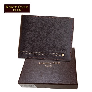 【Roberta Colum諾貝達】男用專櫃皮夾 12卡片短夾(23152-2咖啡色)【威奇包仔通】