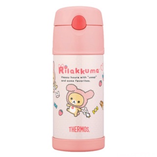 THERMOS 膳魔師 拉拉熊 草莓兔子 不鏽鋼真空保冷瓶 370ml B2015RM-RB