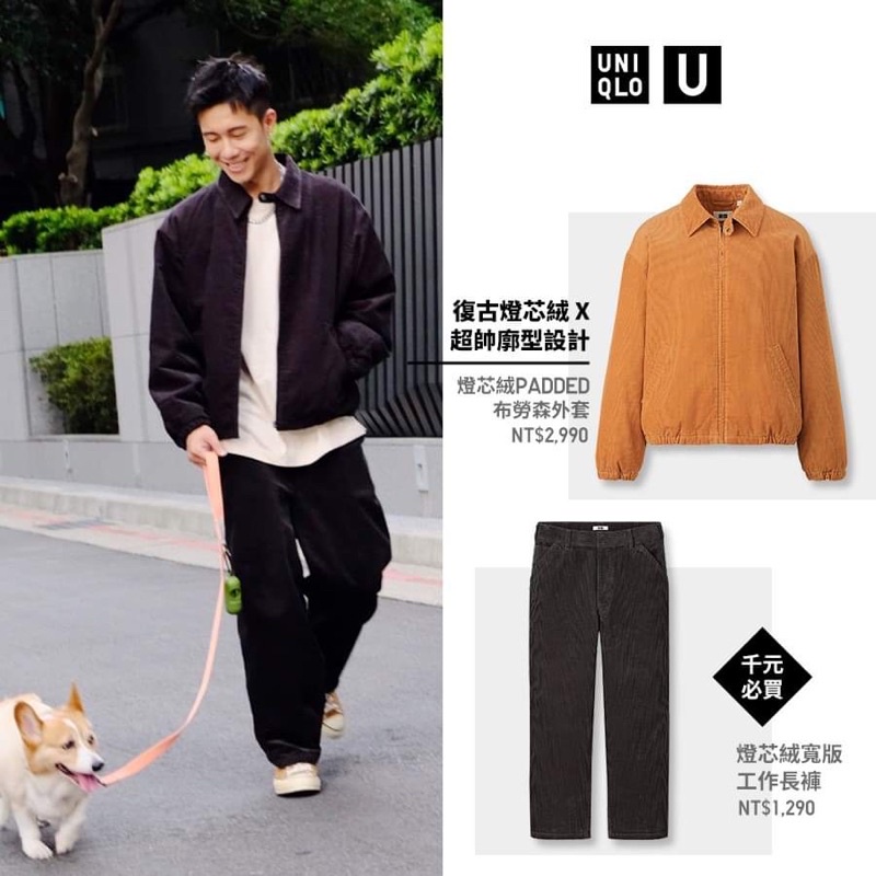 Uniqlo布勞森外套 燈芯絨 男女適穿 蝦皮購物