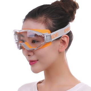 成人防飛沫防霧眼罩護目鏡透明大眼罩勞保防護眼鏡防衝擊防風沙眼鏡試驗化工 #8