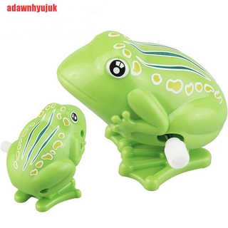 【adawnhyujuk】1 件發條青蛙塑料跳躍動物經典教育時鐘