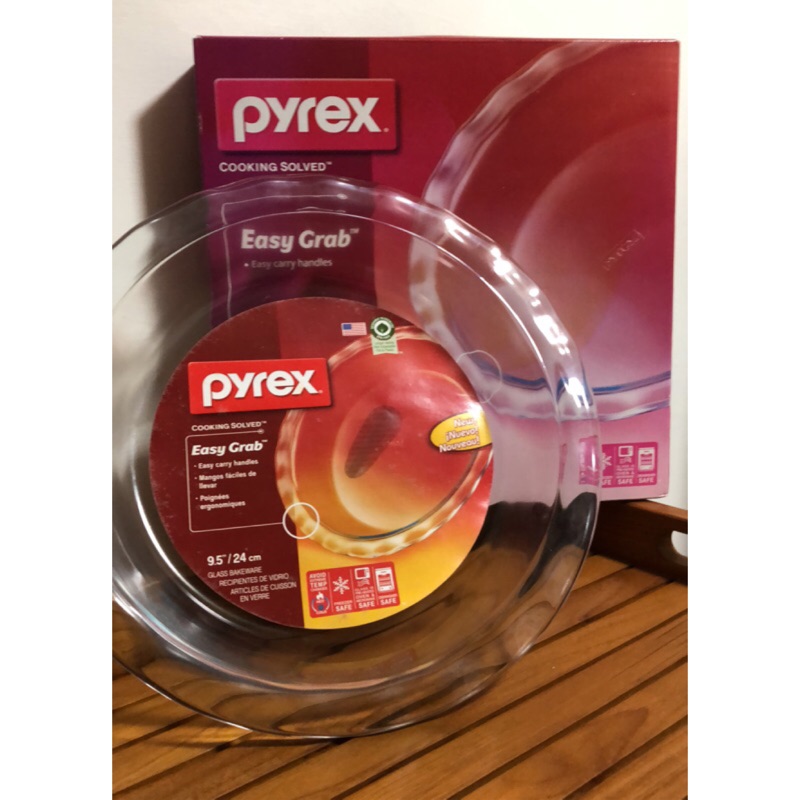 美國康寧 PYREX 烤盤 (9.5”/24cm) 美國製 百麗圓形多功能盤 全新
