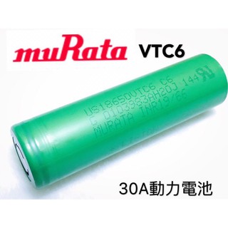 SONY VTC6 VTC4 (MURATA 村田)電池3000mah 30A放電BSMI R51379