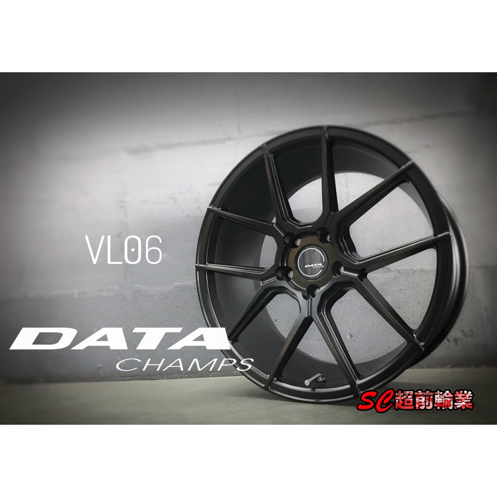 超前輪業 新上市data Vl06 18吋鋁圈5孔114 3 5孔108 8 5j 平光黑特價5000 蝦皮購物