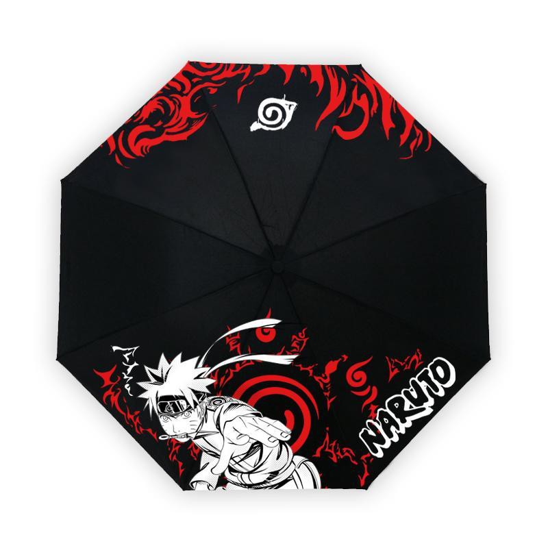 火影忍者外圍傘三折傘明亮雨傘動漫火影忍者兩維防曬乙烯基傘 蝦皮購物