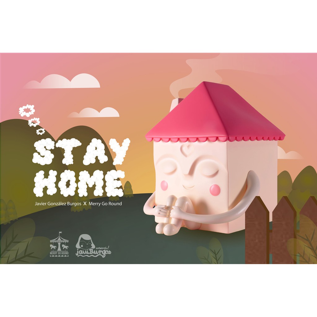 【撒旦玩具 SatanToys】預購 MGR 宅在家 可愛 屋子 粉色版 潮玩擺件 Stay Home Pink ver