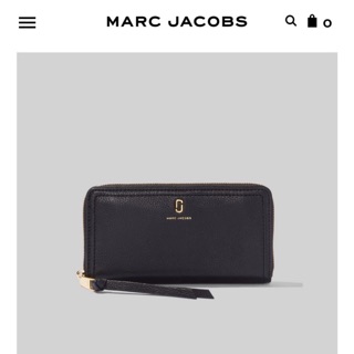【預購】美國代購 Marc Jacobs MJ 專櫃款 Softshot 皮革 拉鍊 長夾