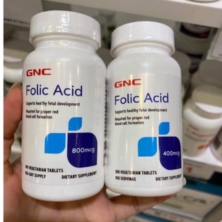 【On代購】 GNC Folic Acid 葉酸800 葉酸 400mcg 800mcg 100顆