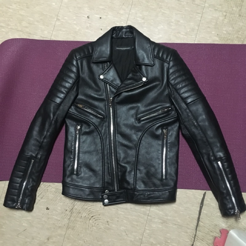 Aes 牛皮 皮衣 L號 2014 黃鴻升 小鬼 leather jacket