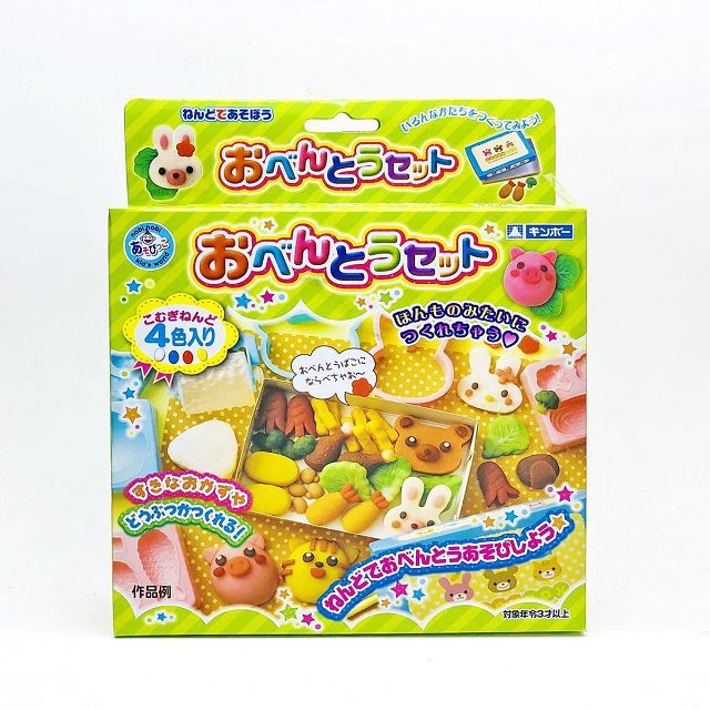 日本gincho 銀鳥無毒粘土小麥黏土4色入附模具組 美味便當 0495 蝦皮購物