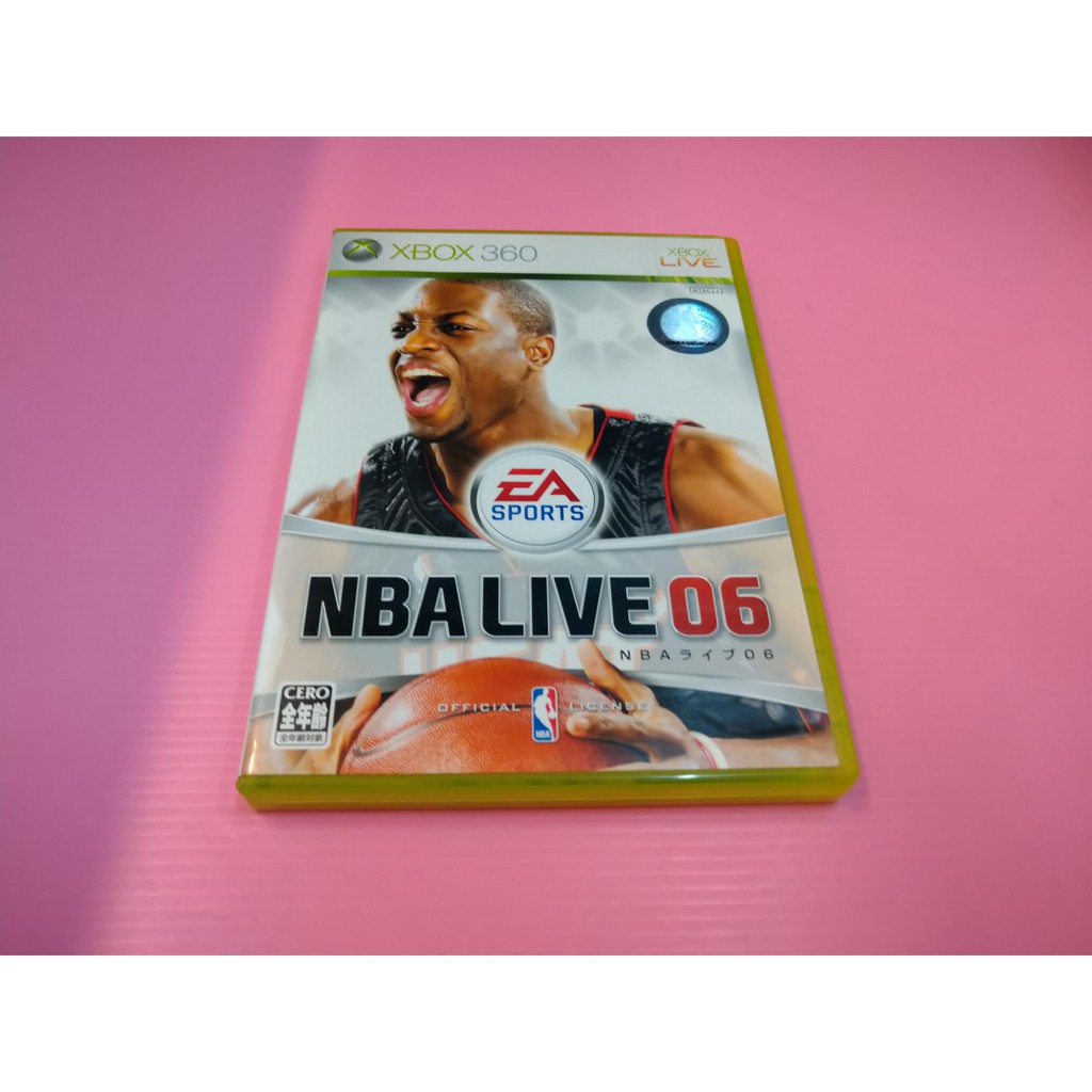 藍 出清價! 網路最便宜 XBOX 360 2手原廠遊戲片  勁爆美國職籃 NBA LIVE 06 籃球 賣110而已