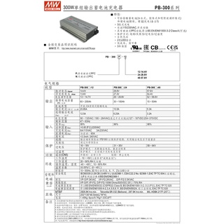 【CP】明緯電源供應器 PB-300N- 12/24/48 PB-300P- 12/24/48