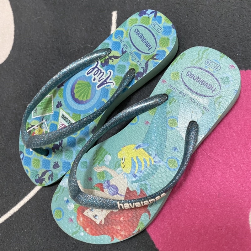 havaianas 哈瓦仕 巴西拖鞋 迪士尼美人魚聯名款 迪士尼白雪公主拖鞋