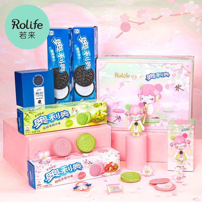 🍓星星🥝Rolife若來 Nanci囡茜奧利奧春季限定聯名款盲盒禮盒禮物