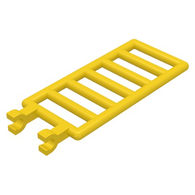 樂高 LEGO 黃色 7x3 梯子 柵欄 樓梯 圍欄 雙夾 6020 6070784 Yellow Bar Clips