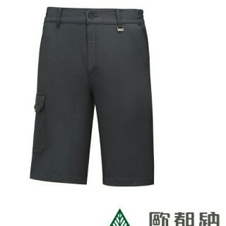 集山莊|歐都納 |男款 彈性五分褲 A-PA1912M 黑色2XL