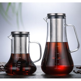 現貨! 耐熱玻璃咖啡壺 冷萃玻璃咖啡壺 冷泡茶壺 咖啡分享壺 玻璃壺 水壺 咖啡器具 茶具!