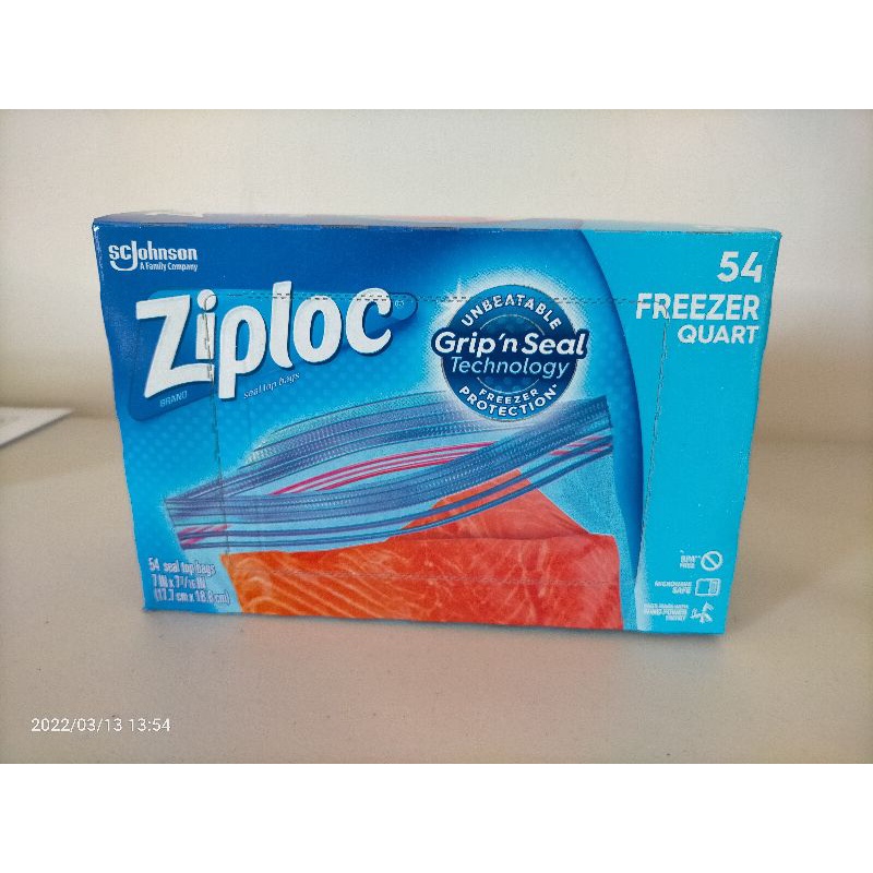 「好市多代購」Ziploc 雙層夾鏈冷凍保鮮袋 小 54入/盒