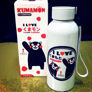 KUMAMON 熊本熊 酷MA萌雙層隔熱玻璃瓶