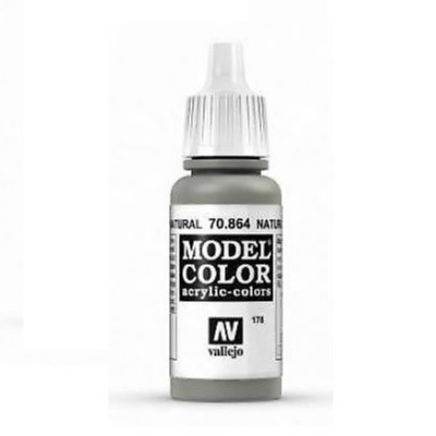 Acrylicos Vallejo AV水漆 模型色彩 Model Color 178 70864 自然鋼色 金屬色