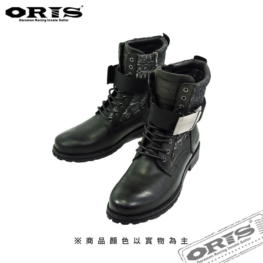 ORIS金屬扣環搖滾靴-黑-SB15948A01