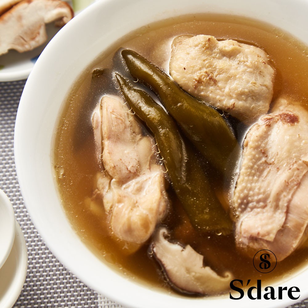 Sdare剝皮辣椒雞湯 坤記食堂 吉貝島海鮮 老母雞 里肌肉 豬大骨 燉煮 鮮甜 高湯 加熱即食 香菇