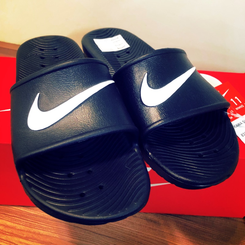 Nike Kawa Swoosh Shower Sandals 防水 拖鞋 黑 男 832528-001