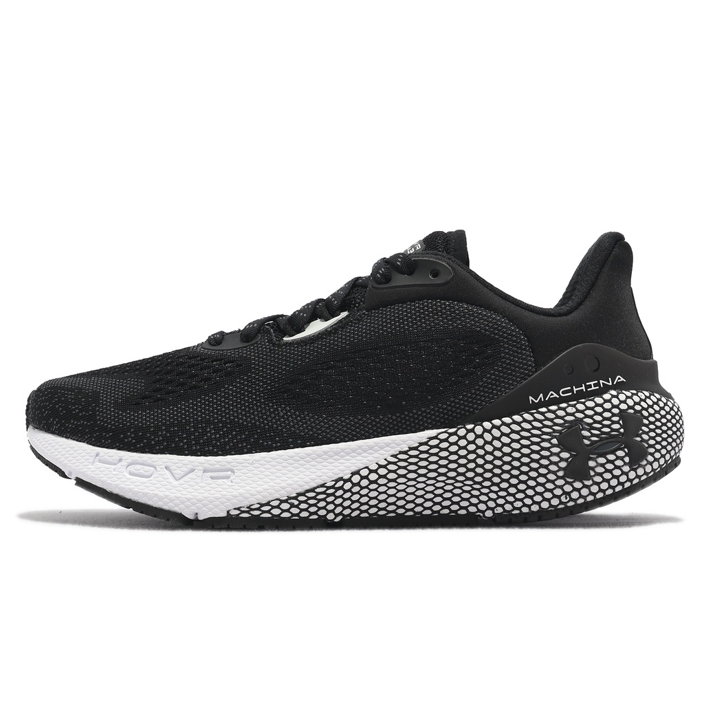 Under Armour 慢跑鞋 UA HOVR Machina 3 黑白 路跑 女鞋 【ACS】 3024907001