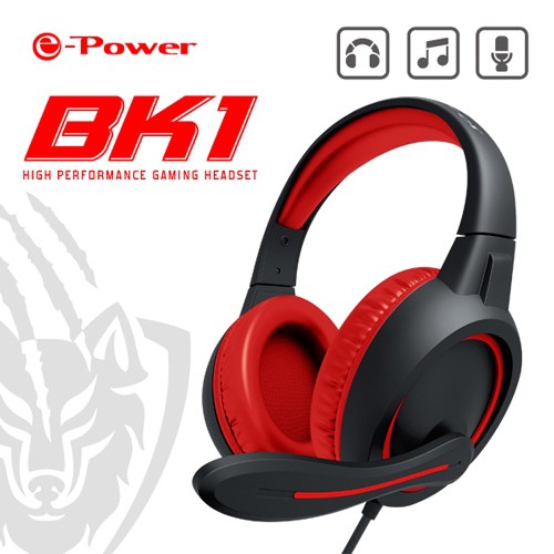 e-power BK1-R(黑紅)遊戲型耳機麥克風