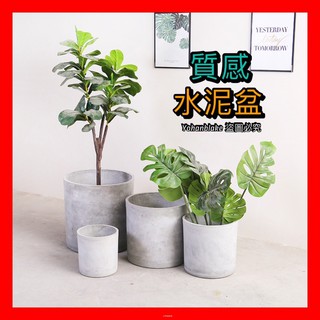 ❤️宅配免運費❤️工廠直銷❤️圓柱款ins水泥花盆 北歐風格落地盆 創意室內庭院綠植盆