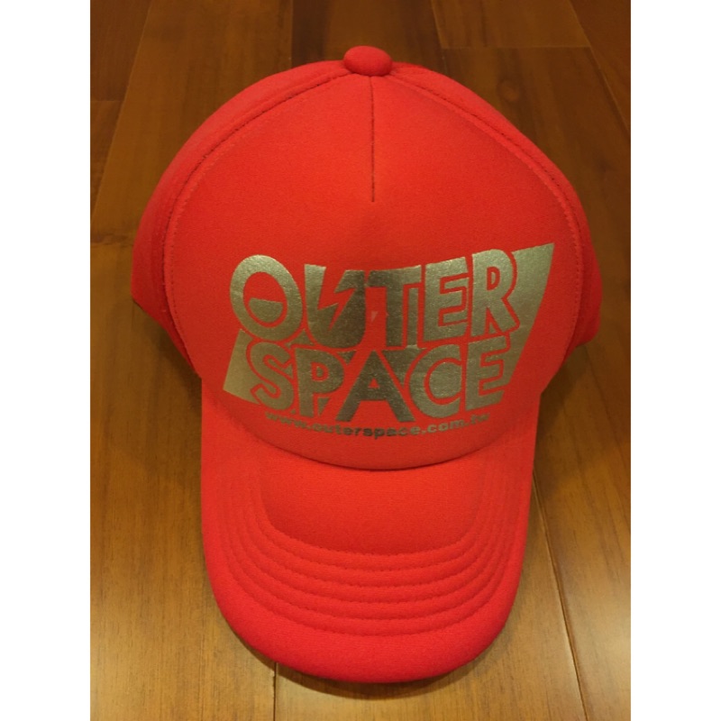 Outer Space Circus 廖人帥 燙銀 閃電 紅色 全封 網帽 Mesh Cap