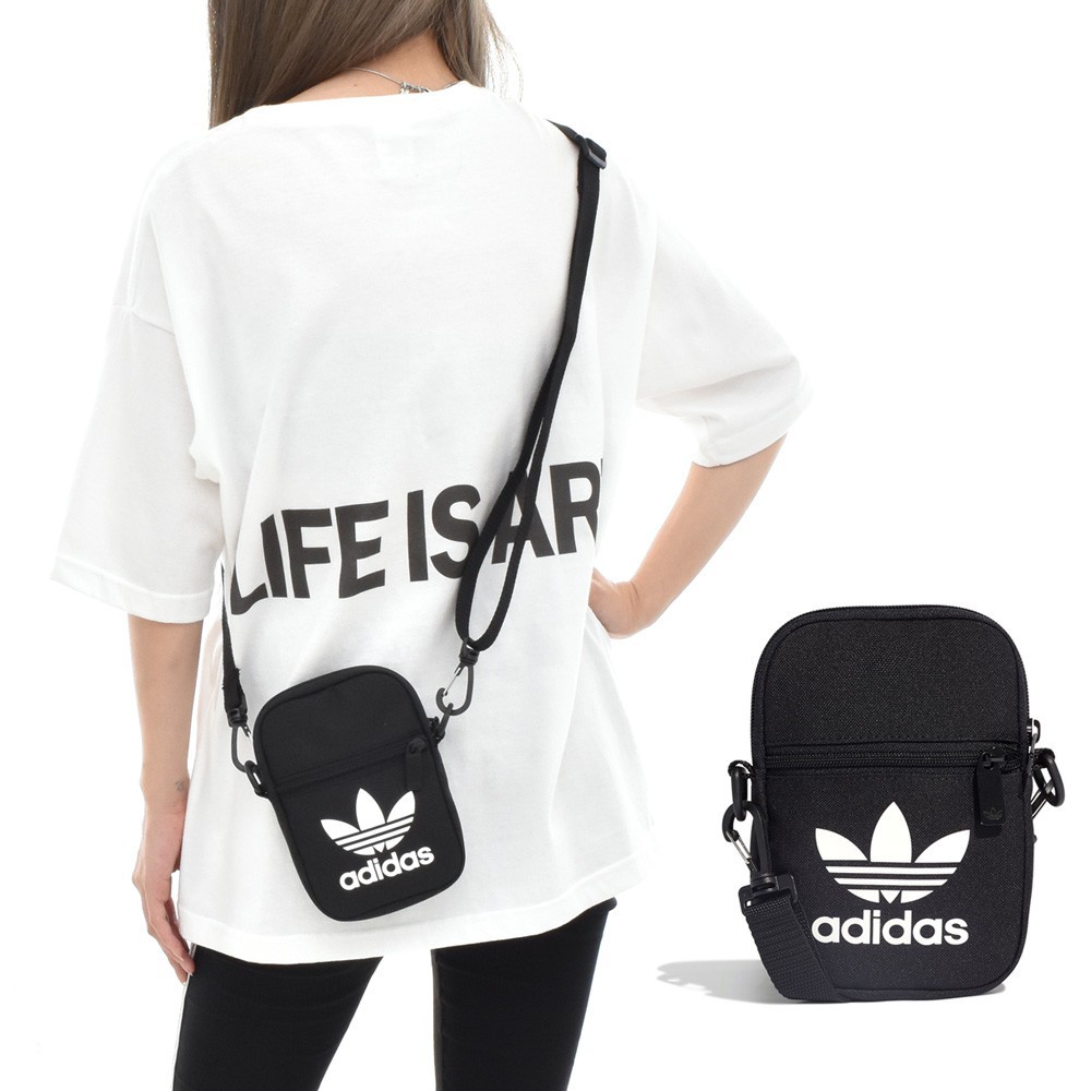 SPORT STYLE】ADIDAS FEST BAG TREF 側背包休閒背包腰包方包小包黑EI7411 | 蝦皮購物