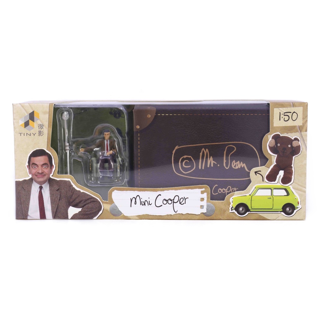 TINY 微影 模型 Mr. Bean 豆豆先生 Mini Cooper 1/50 連人偶