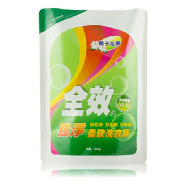 【毛寶】全效強淨、抗菌柔軟洗衣精補充包 1.8L