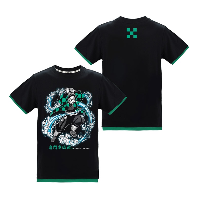 MUSE木棉花 鬼滅之刃 炭治郎 拼接潮流 T-shirt 假兩件 鬼滅劇場版