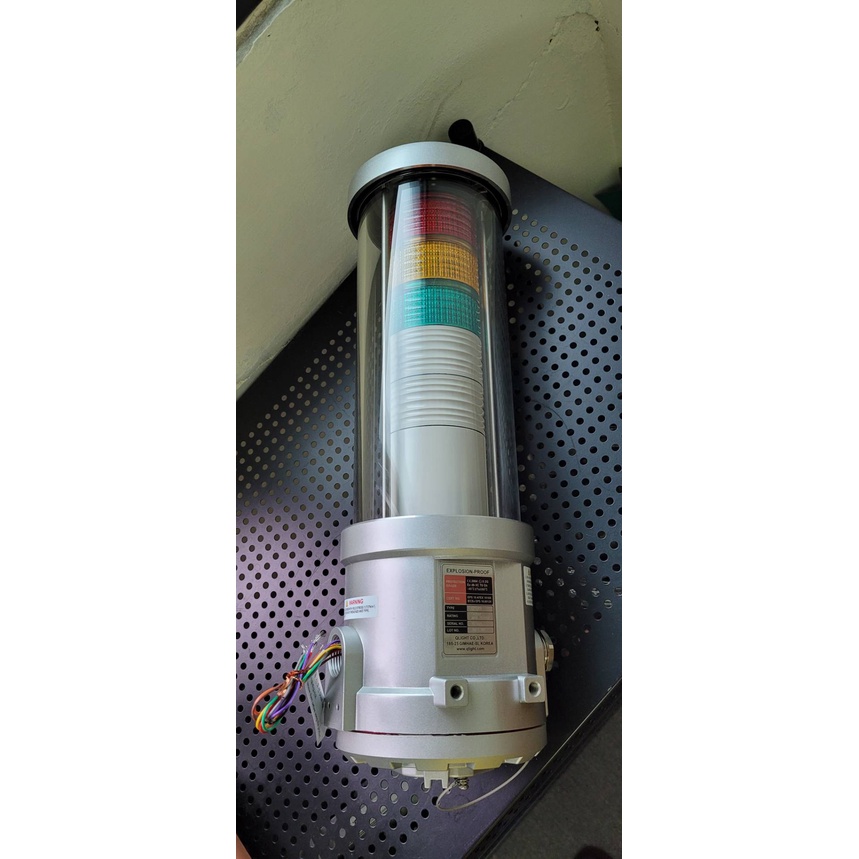 QLIGHT 耐壓防爆LED積層警示燈  紅黃綠3色  內含蜂鳴器  DC24V電源  ATEX防爆認證