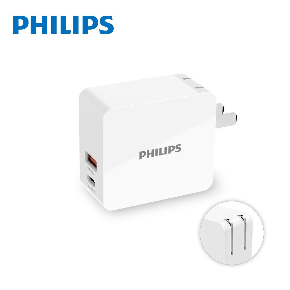 PHILIPS DLP5320C 飛利浦 USB-C 30W PD充電器 充電頭 USBx1TypeCx1現貨 蝦皮直送