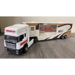 【玩具兄妹】現貨!超大臺! 合金露營車/房車/RV<滑行/可掀蓋> 合金房車 合金露營車 國外旅行露營車模型 豪華模型