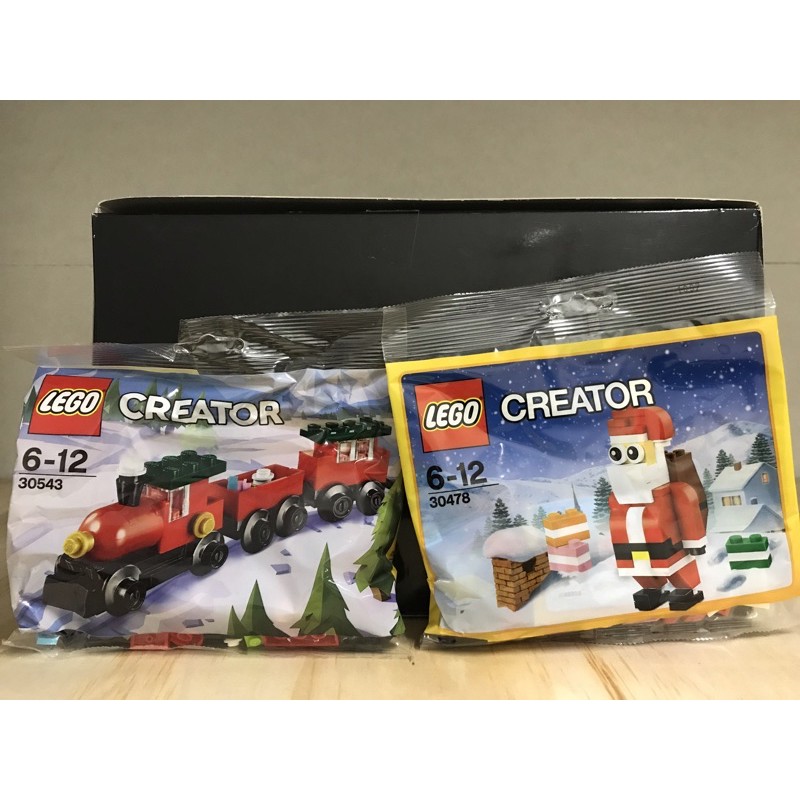 耶誕組合 樂高LEGO 聖誕節 聖誕老人 火車 30543 30478