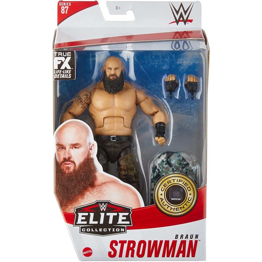 [美國瘋潮]正版WWE Braun Strowman Elite #87 Figure黑羊猛漢最新迷彩造型精華版人偶公仔